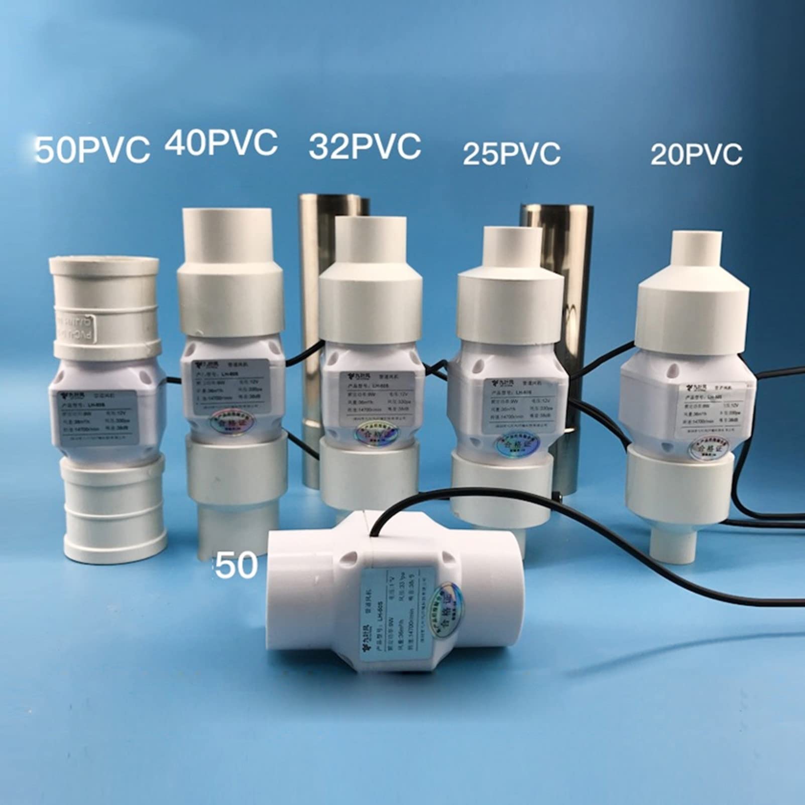 Amazon.co.jp: 2インチインラインダクトファンプラスチック